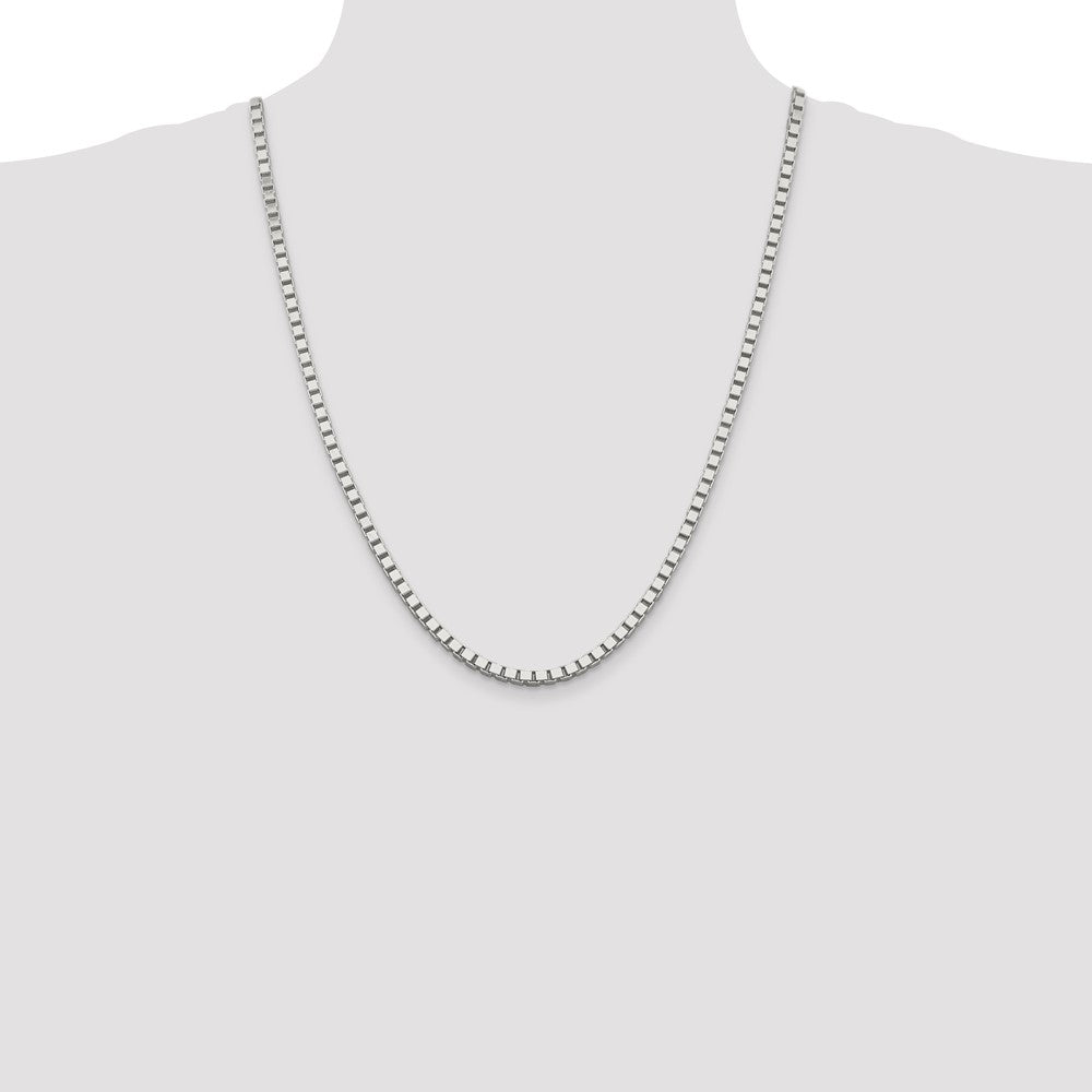 Sterling Silver 3.75mm Box Chain 24 Inches