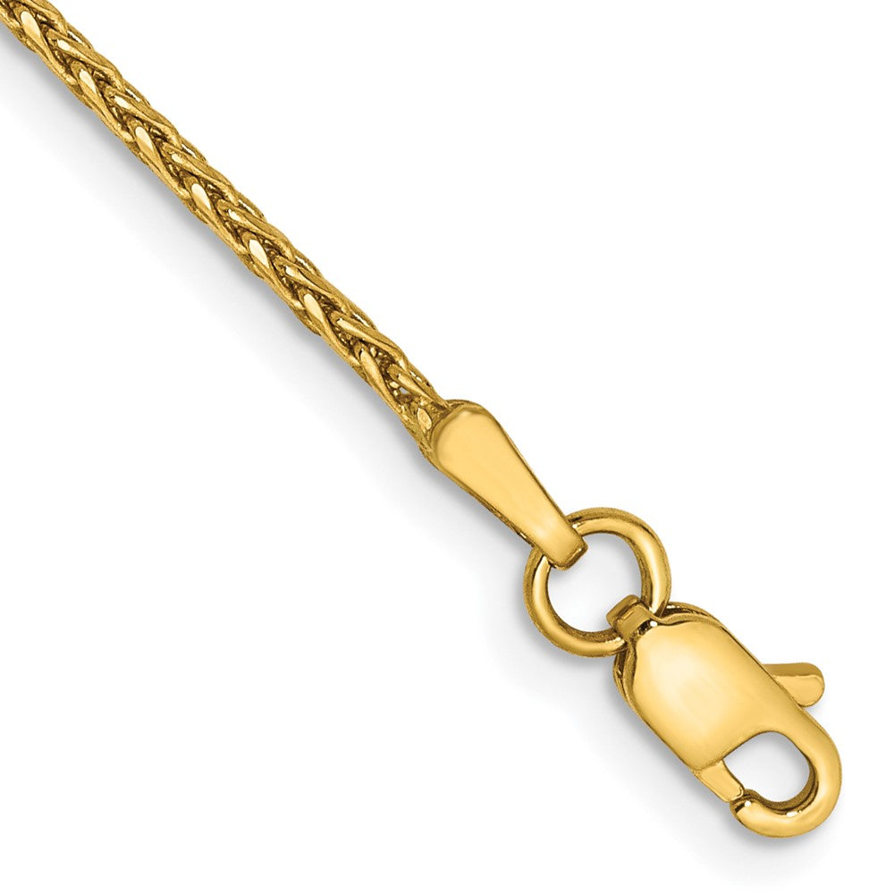 14K 6 inch 1.5mm Diamond-cut Parisian Wheat with Lobster Clasp Bracelet 6 inches