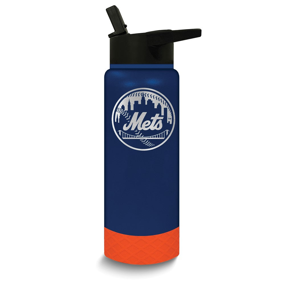 MLB New York Mets Stainless Steel Silicone Grip 24 oz. Water Bottle