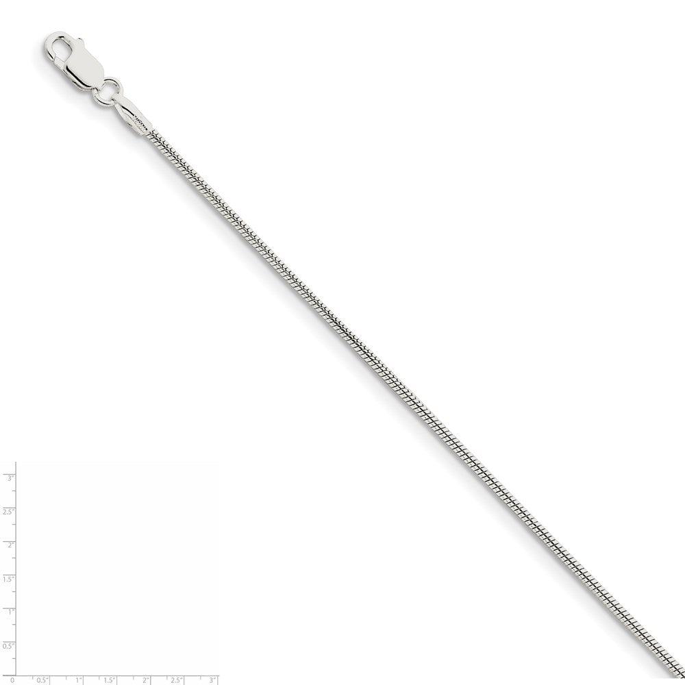 Sterling Silver 1.5mm Snake Chain