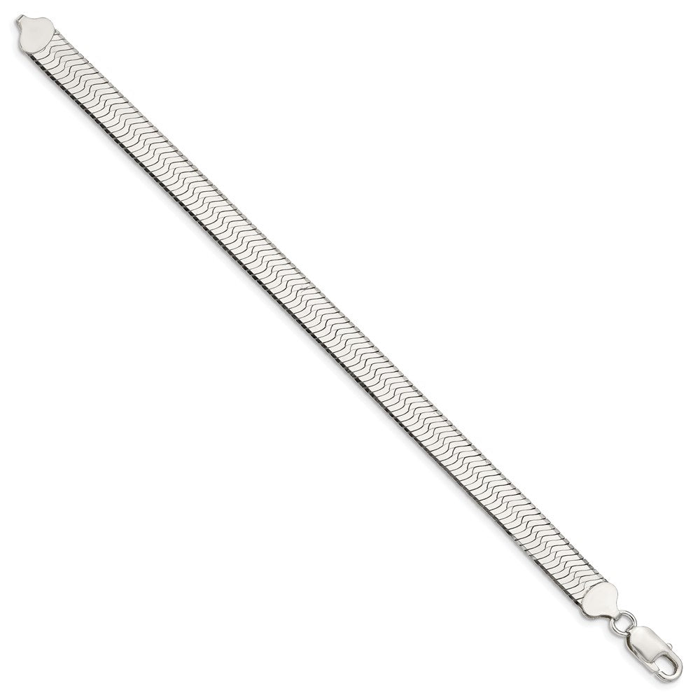 Sterling Silver 8.75mm Magic Herringbone Chain 8 inches