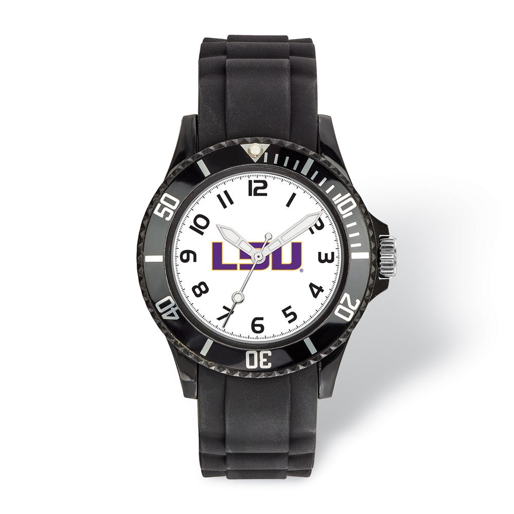 LogoArt Louisiana State University Scholastic Silicone Strap Quartz Watch QLSU170