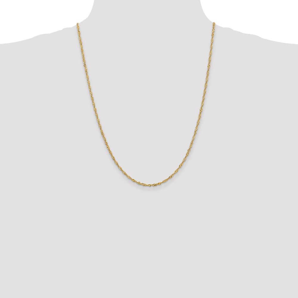 10k 2mm Singapore Chain
