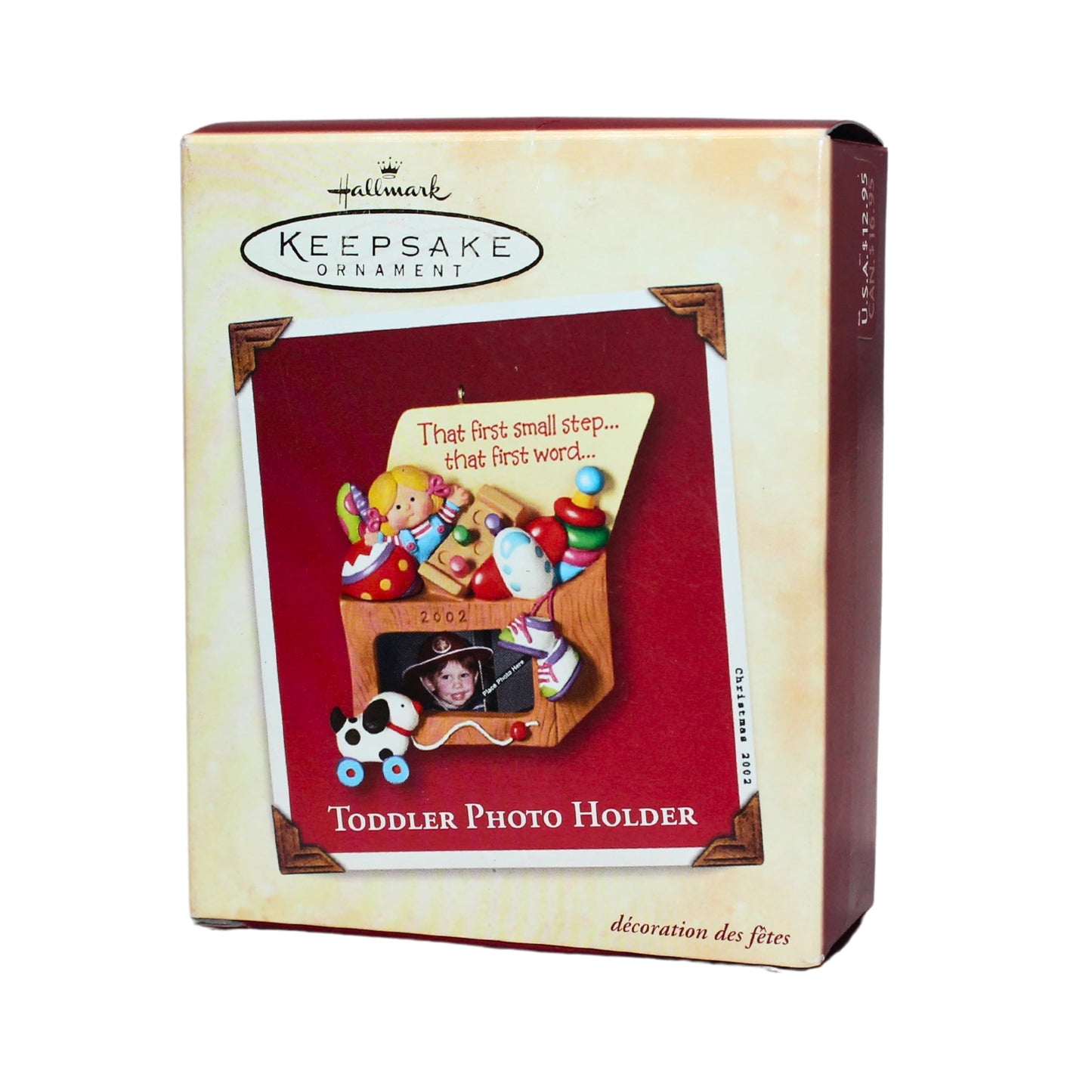 TODDLER PHOTO HOLDER 2002 HALLMARK KEEPSAKE ORNAMENT QX2856