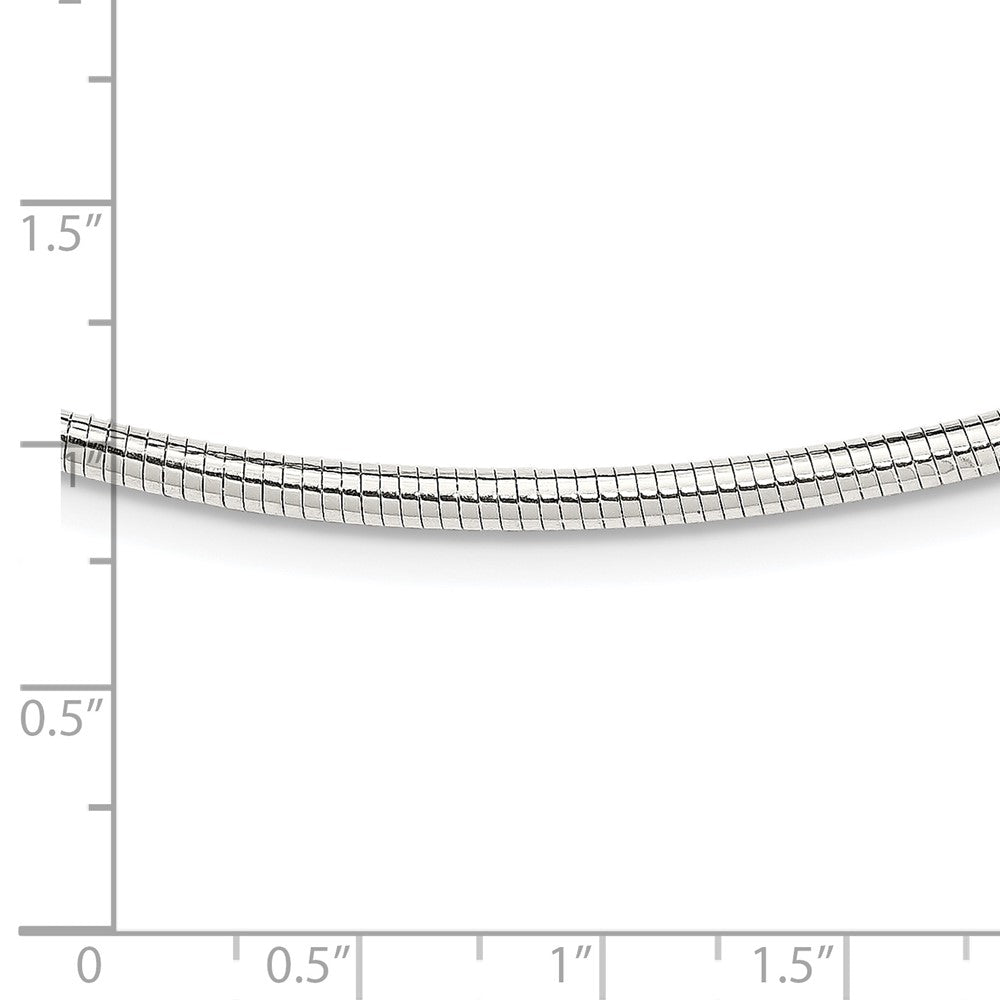 Sterling Silver Round 2.75mm Neckwire Necklace 18 Inches