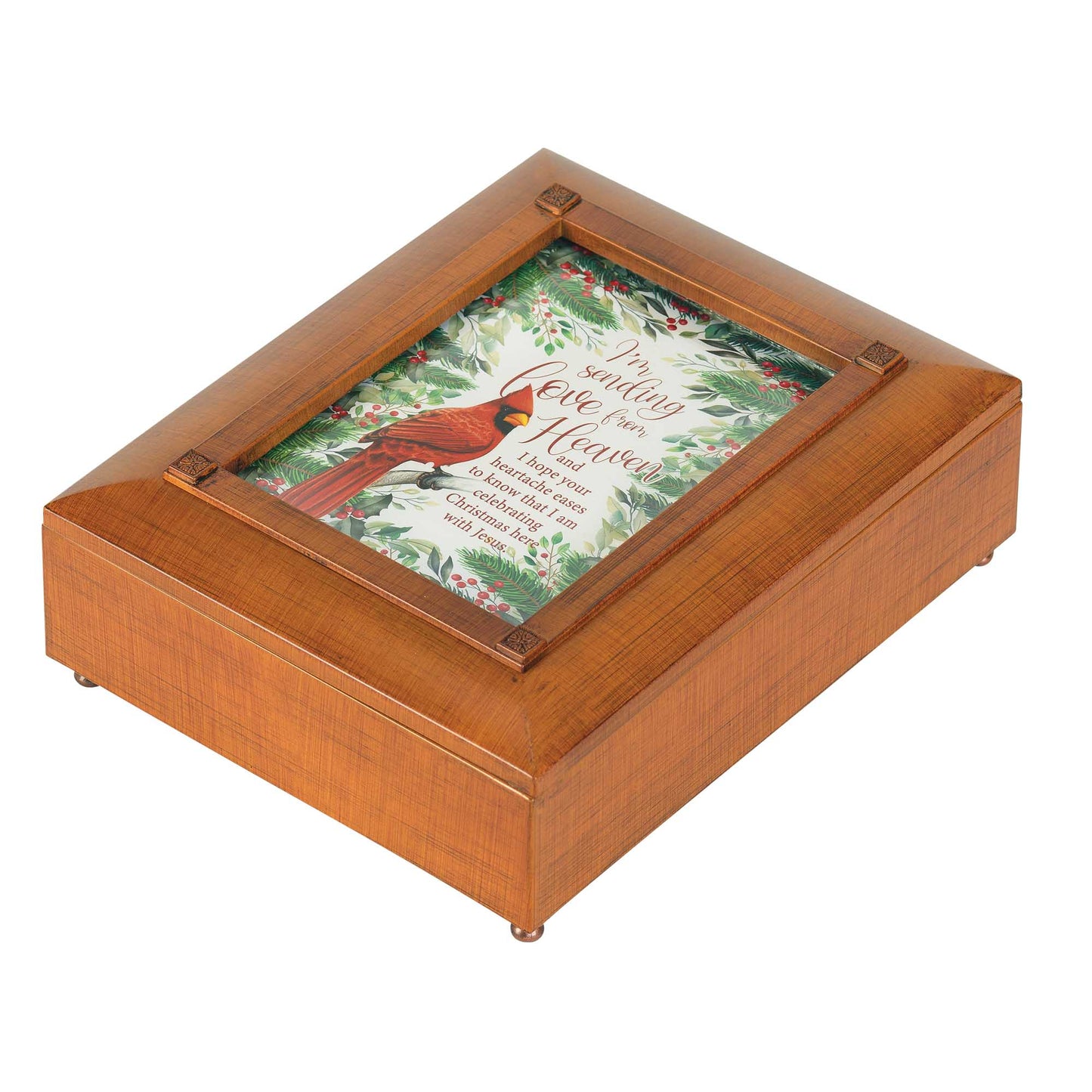 Dicksons Sending Love From Heaven Red Cardinal Acrylic Keepsake Jewelry Box