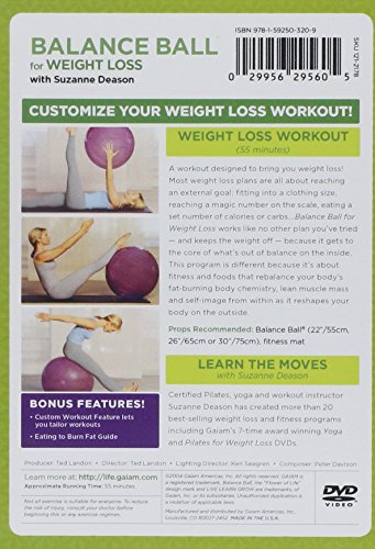 Balance Ball for Weight Loss (DVD), Gaiam Mod, Sports & Fitness
