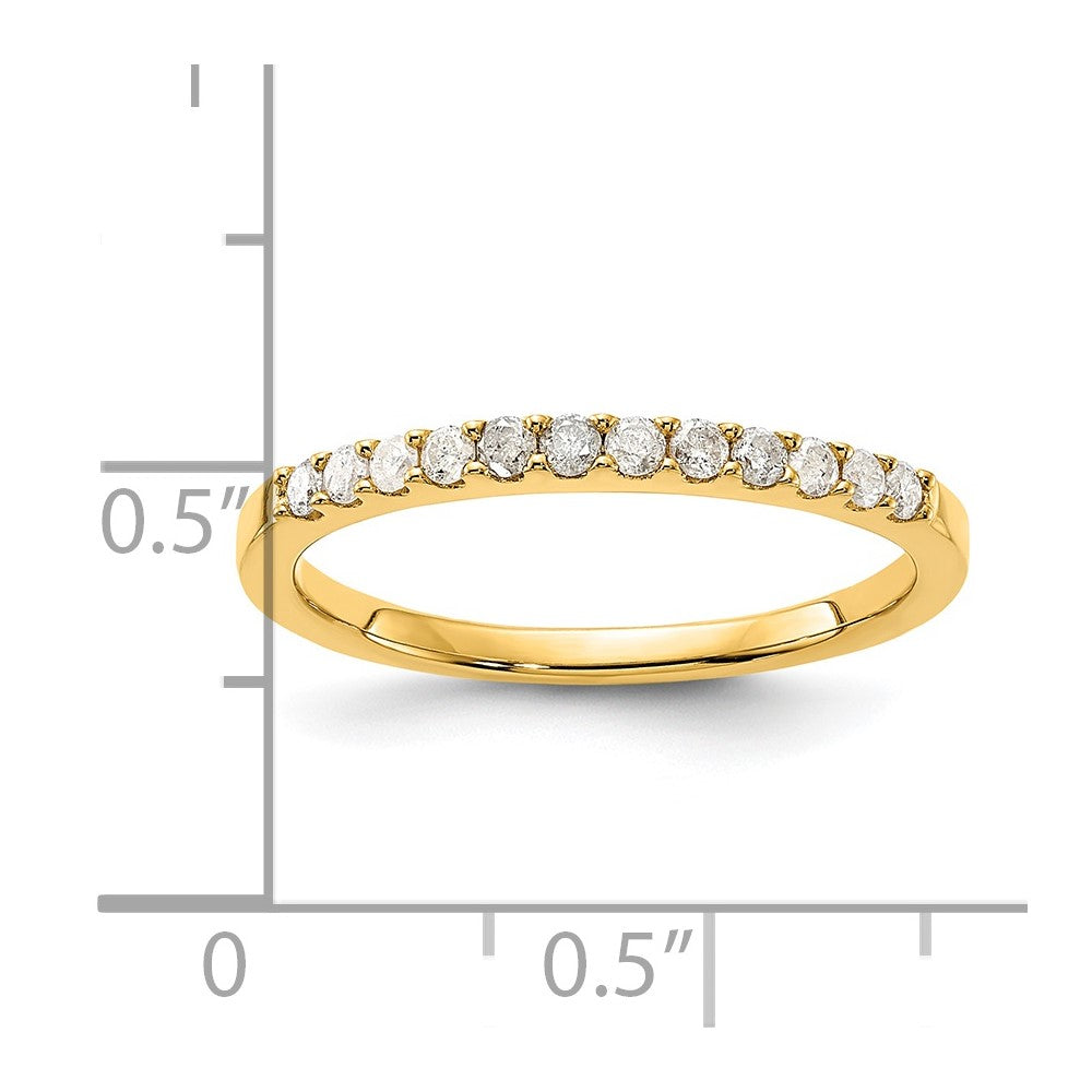 Sterling Silver Gold Tone Diamond Wedding Band