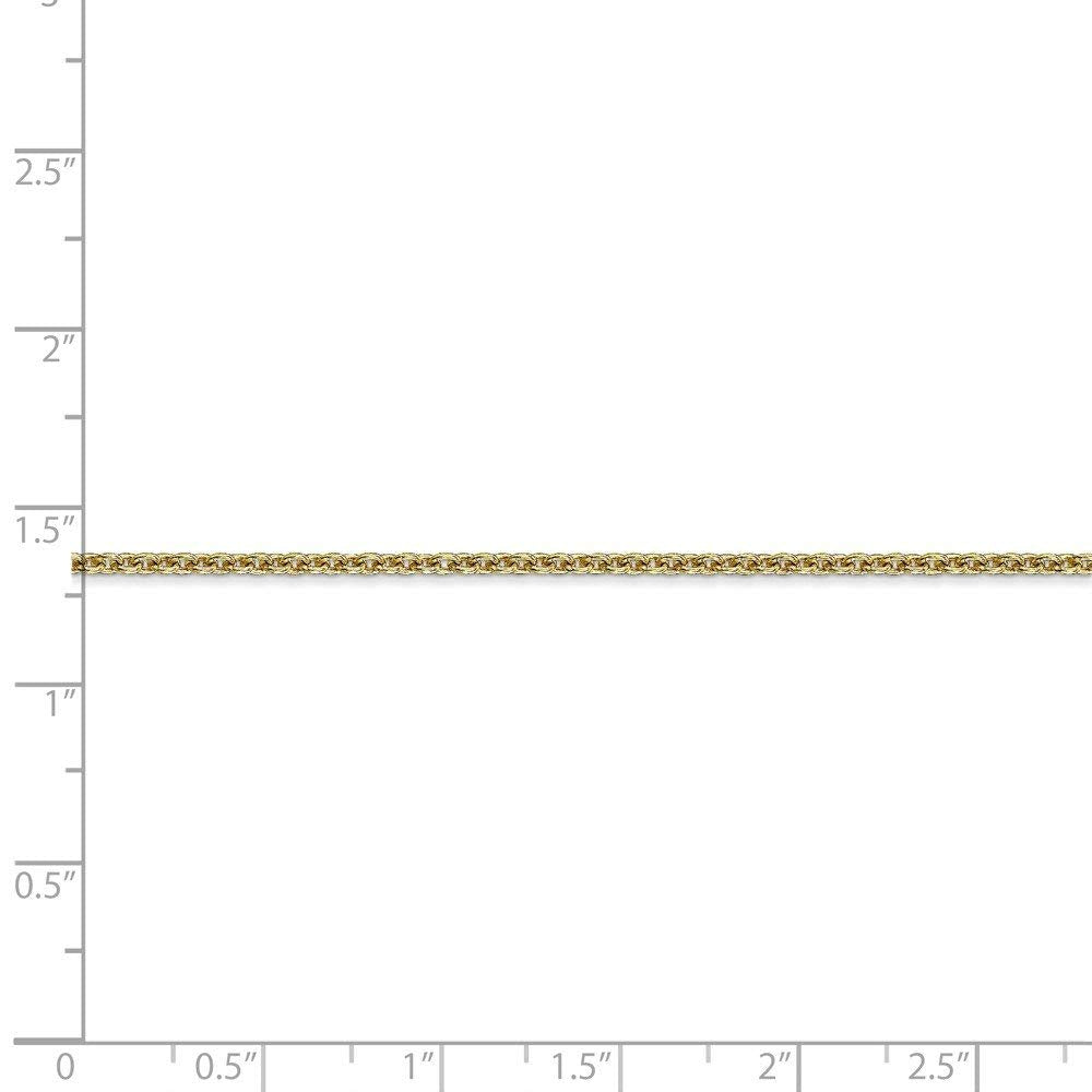 10k 1.8mm Forzantine Cable Chain Anklet