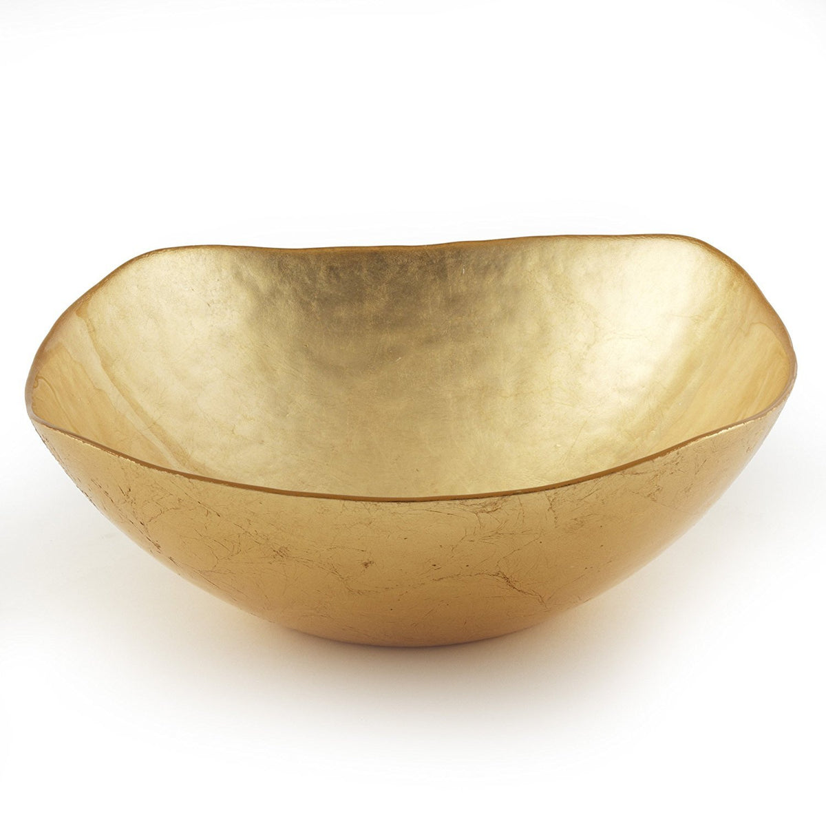 Leeber 31232 7.5 in. Atlas Square Gold Glass Bowl