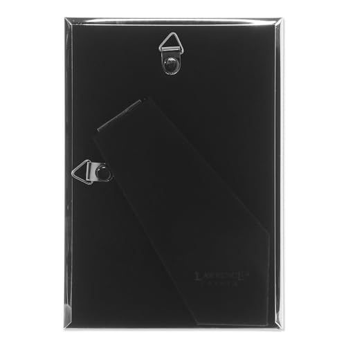 Lawrence Frames 4x6 Metal Picture Frame Silver-Plate with Delicate Beading 510746
