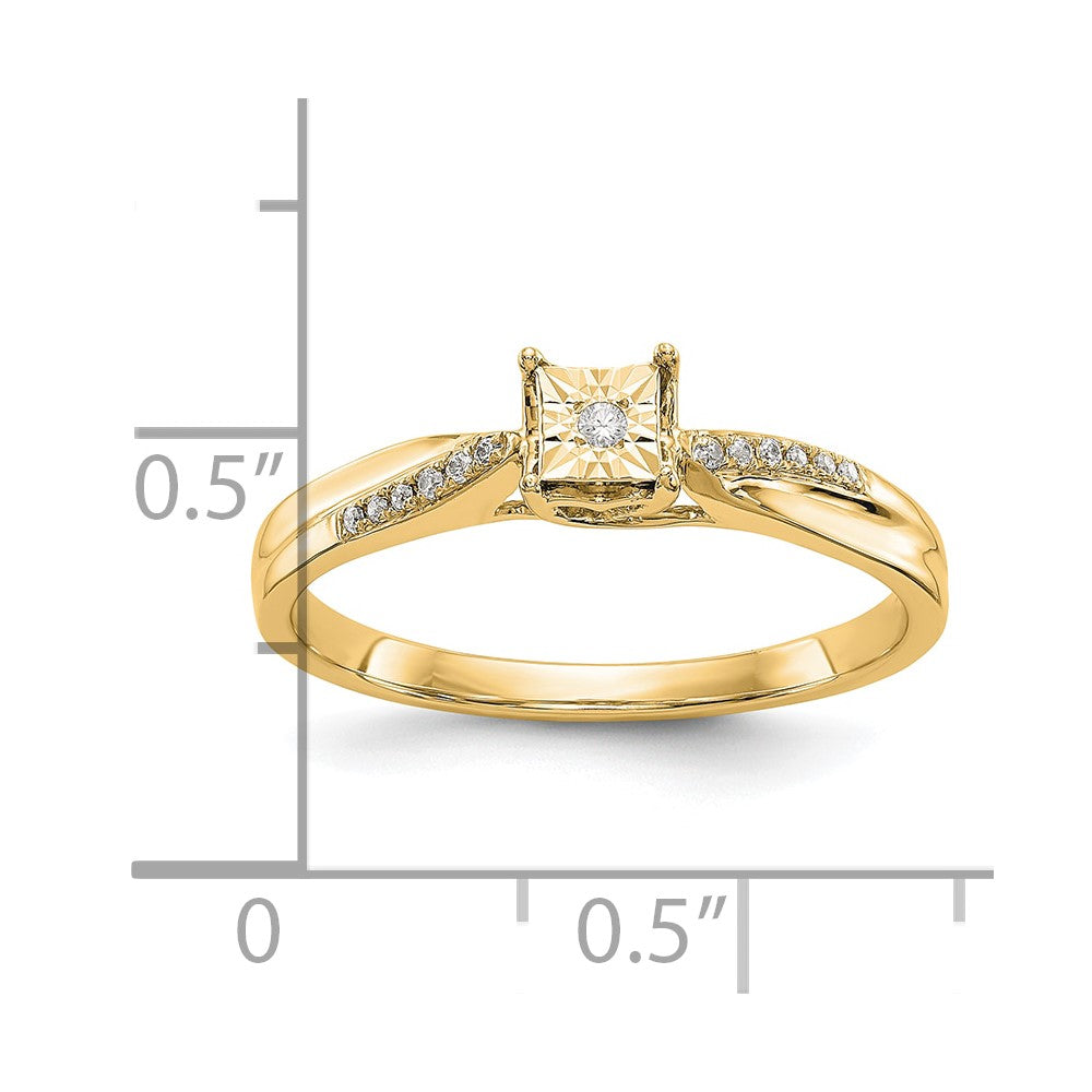 10K Complete Diamond Engagement Ring