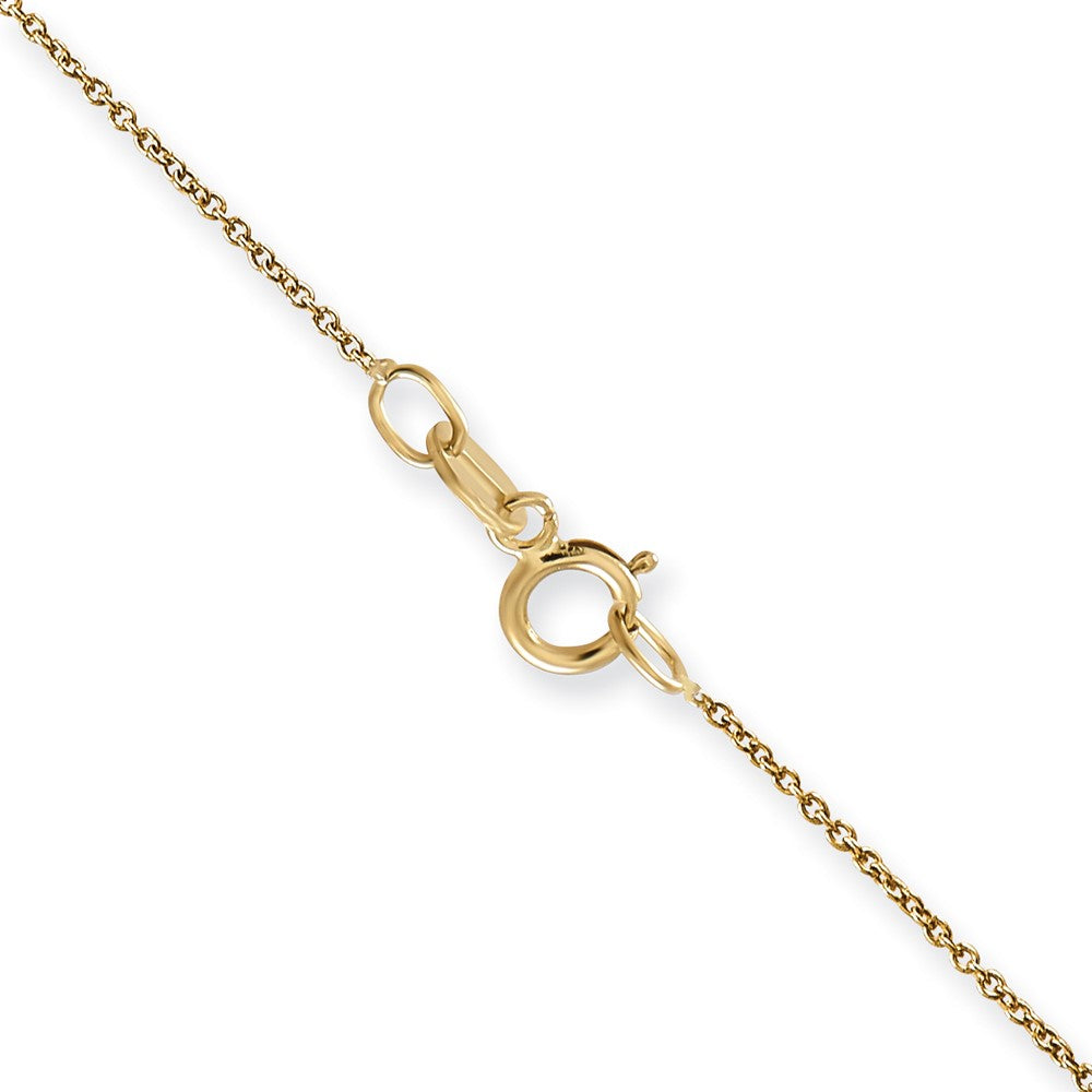 14K 13 inch .75mm Cable with Spring Ring Clasp Pendant Chain