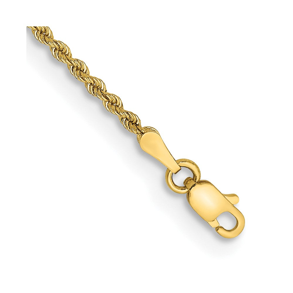 14K 5.5 inch 2mm Regular Rope with Lobster Clasp Chain 5.5 inches
