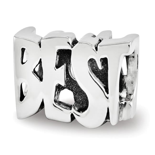 Sterling Silver Reflections Best Mom Two Sided Bead