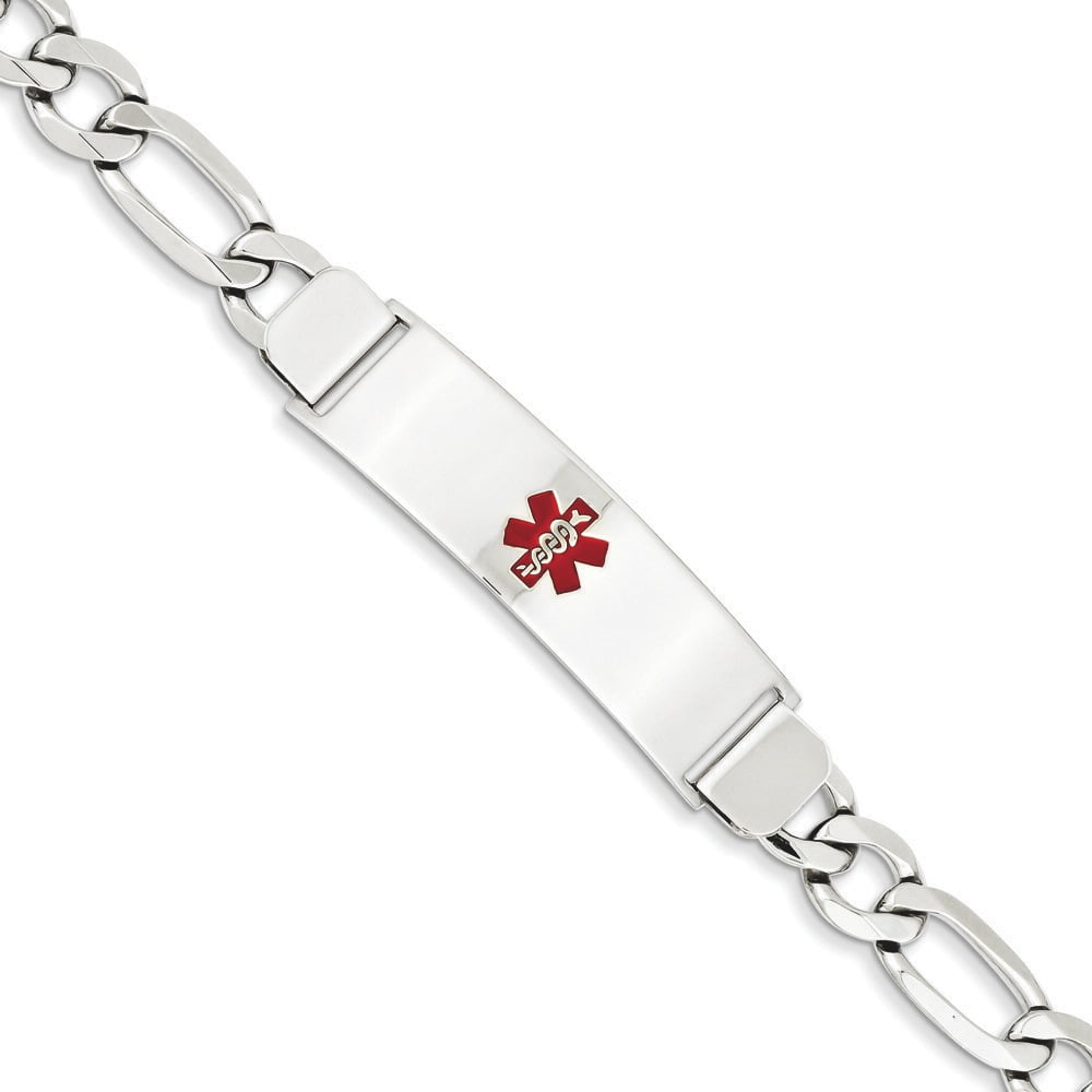 14k White Gold Medical Jewelry Bracelet XM371