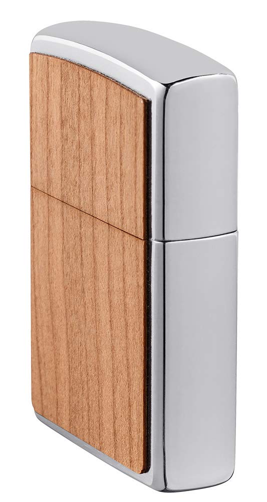 Zippo Woodchuck USA Cherry Brushed Chrome Pocket Lighter