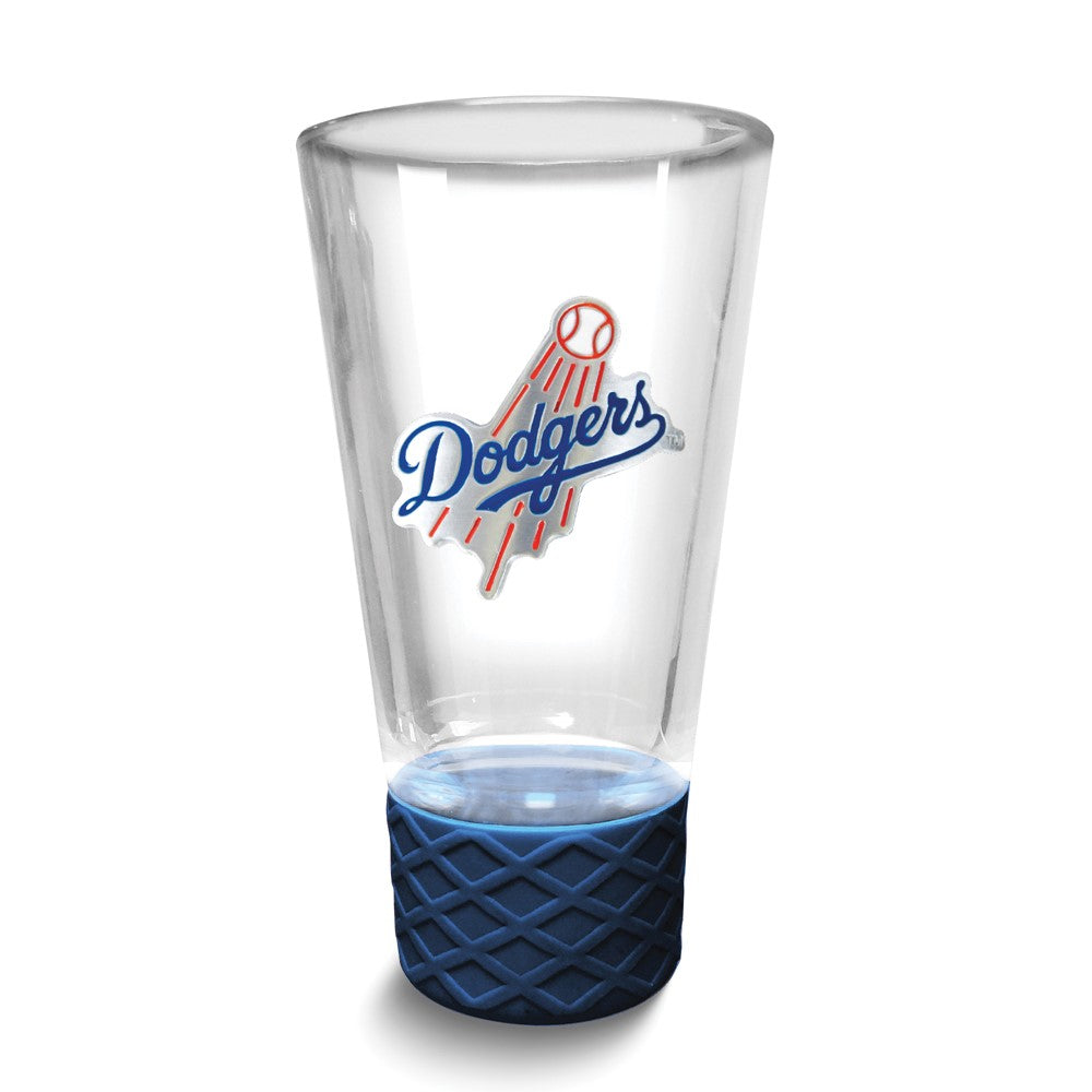 MLB Los Angeles Dodgers Collectors 4 oz. Shot Glass with Silicone Base