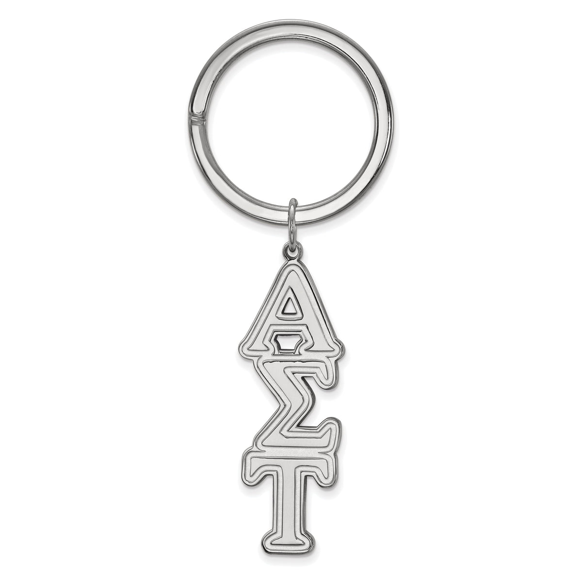 Sterling Silver Official Licensed Greek Sororities Alpha Sigma Tau (???) Key Chain
