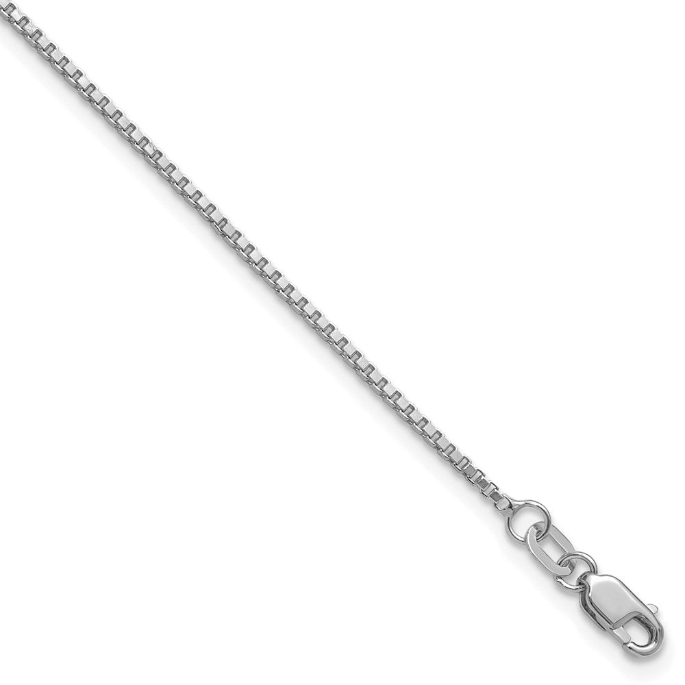 14K White Gold 1.10mm Box Chain