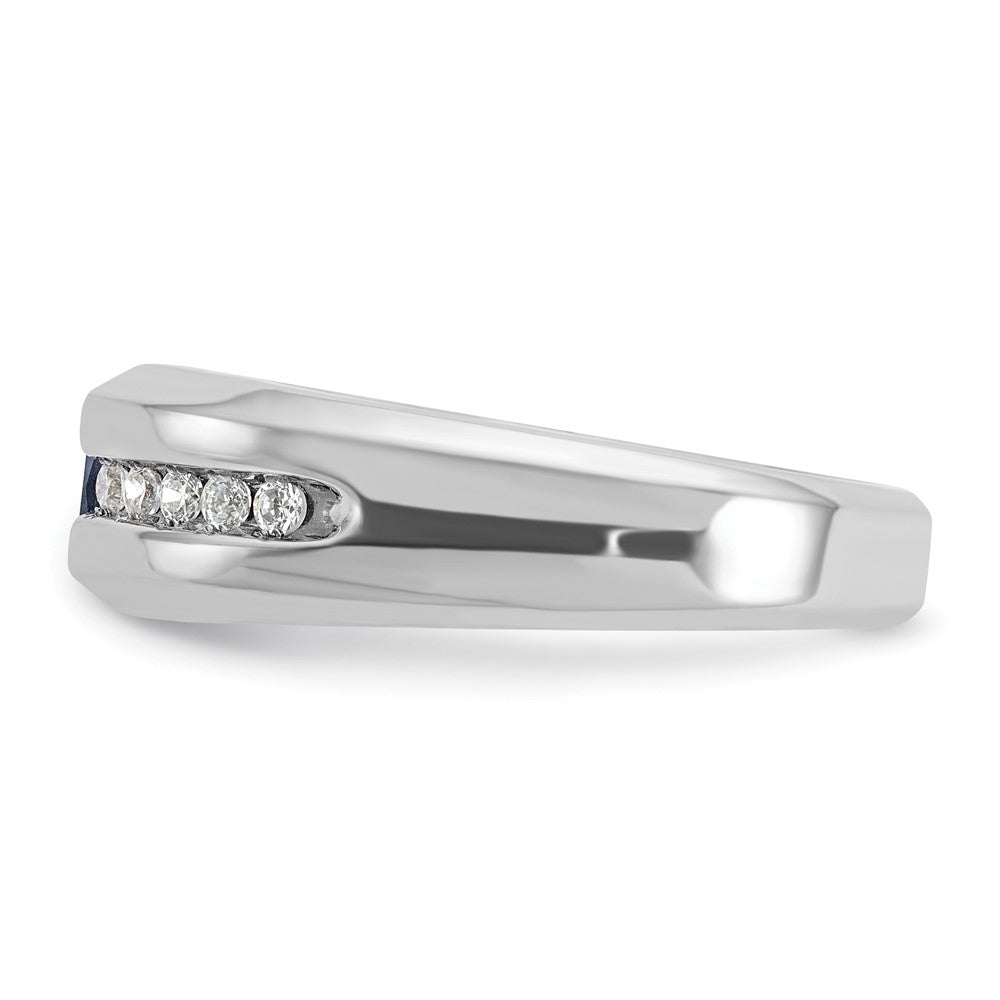14k White Gold IBGoodman Polished Gemstone Ring Mounting