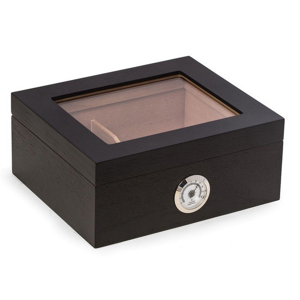 Bey Berk "Espresso" Wood Cigar Humidor