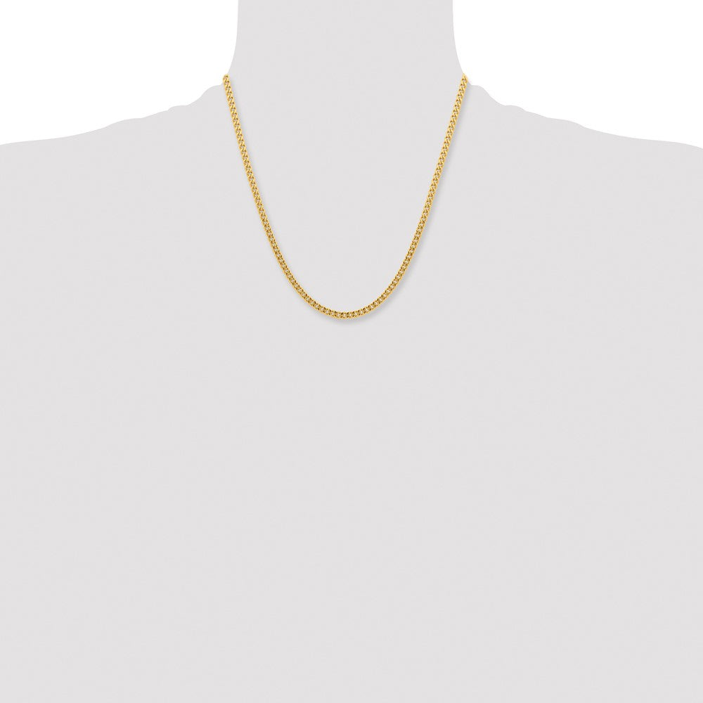 Stainless Steel Polished Yellow IP-plated 4mm 20in Curb Chain