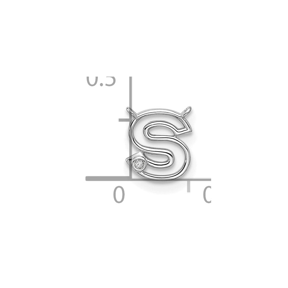 Stella & Dot 10kw Diamond Initial S Charm Element