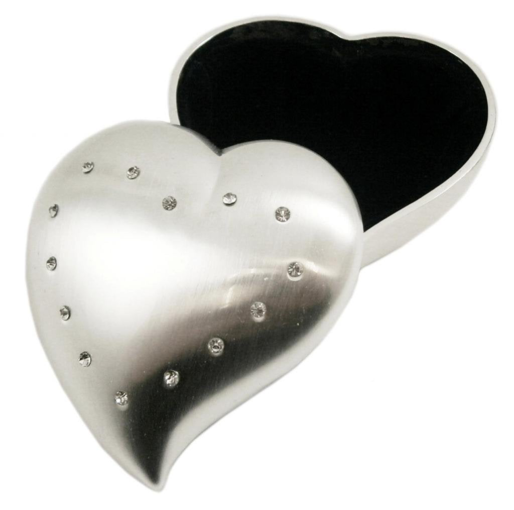 1home Free Form Heart Box with Crystals