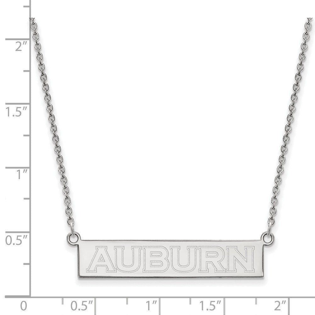 Women's Auburn Tigers Sterling Silver Small Bar Necklace