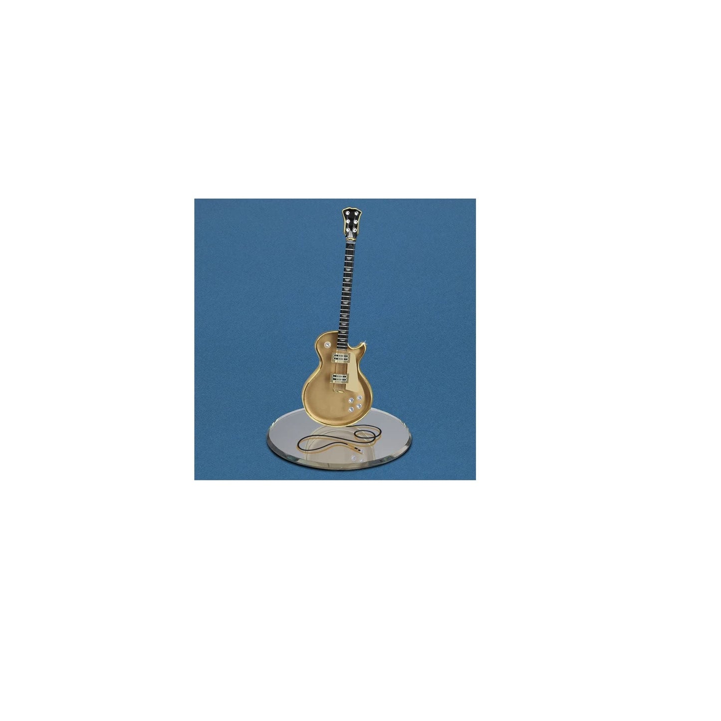 Glass Baron Gold Classic Guitar Glass Figurine