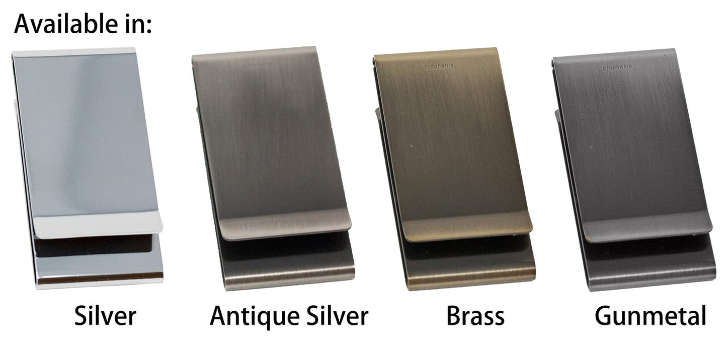Chrome-Plated Double-Sided Boxed Money Clip
