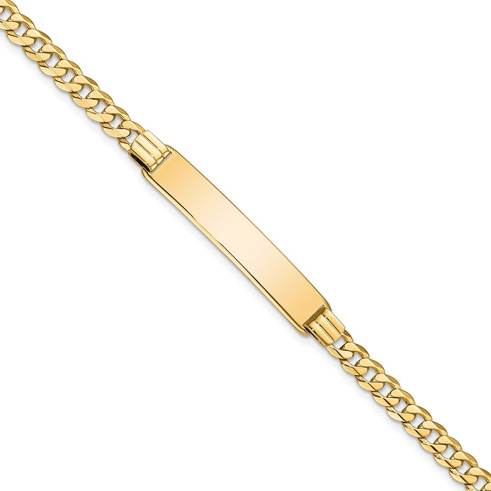 14K Curb Link ID Bracelet 8 inches