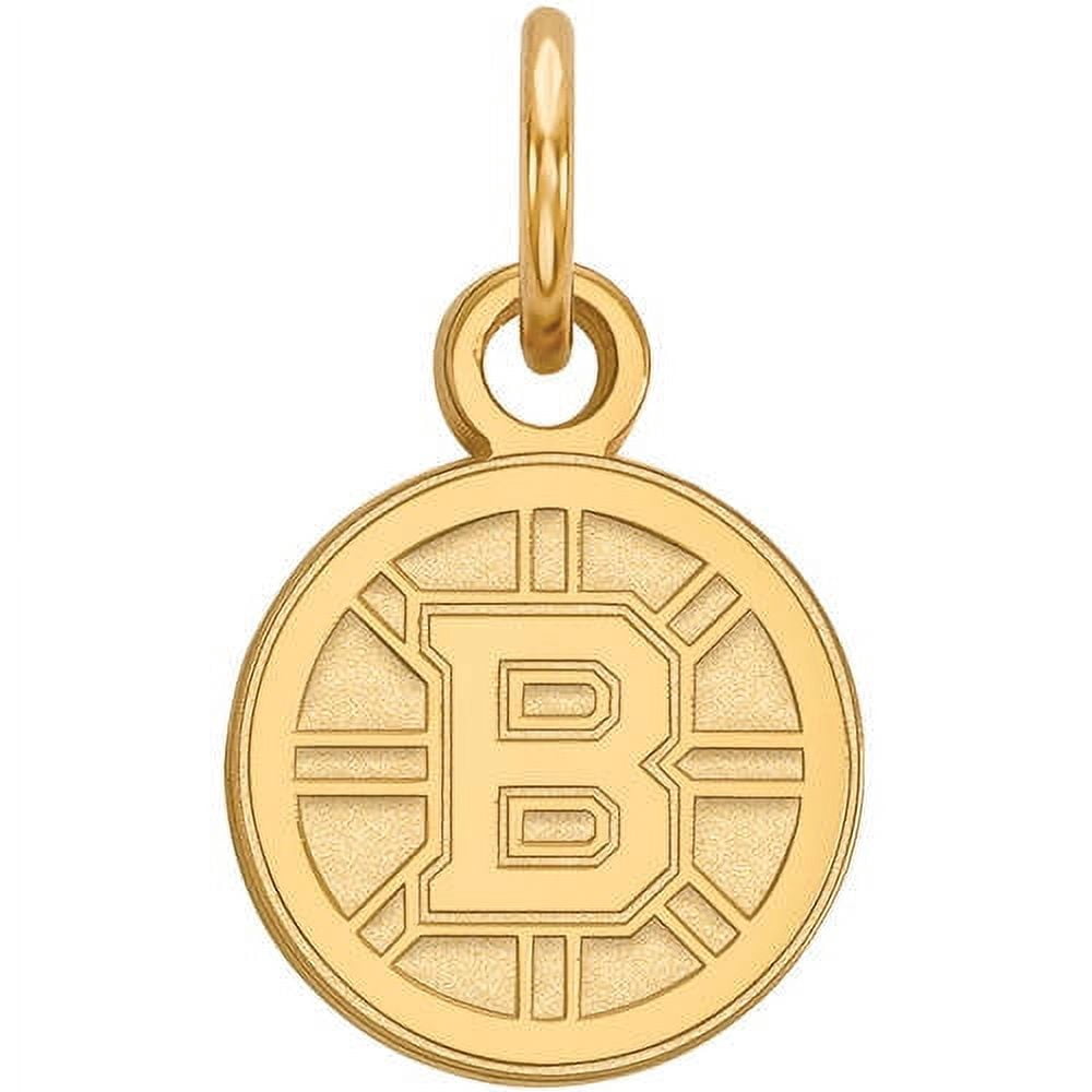 14K Yellow Gold NHL LogoArt Boston Bruins Extra Small Pendant