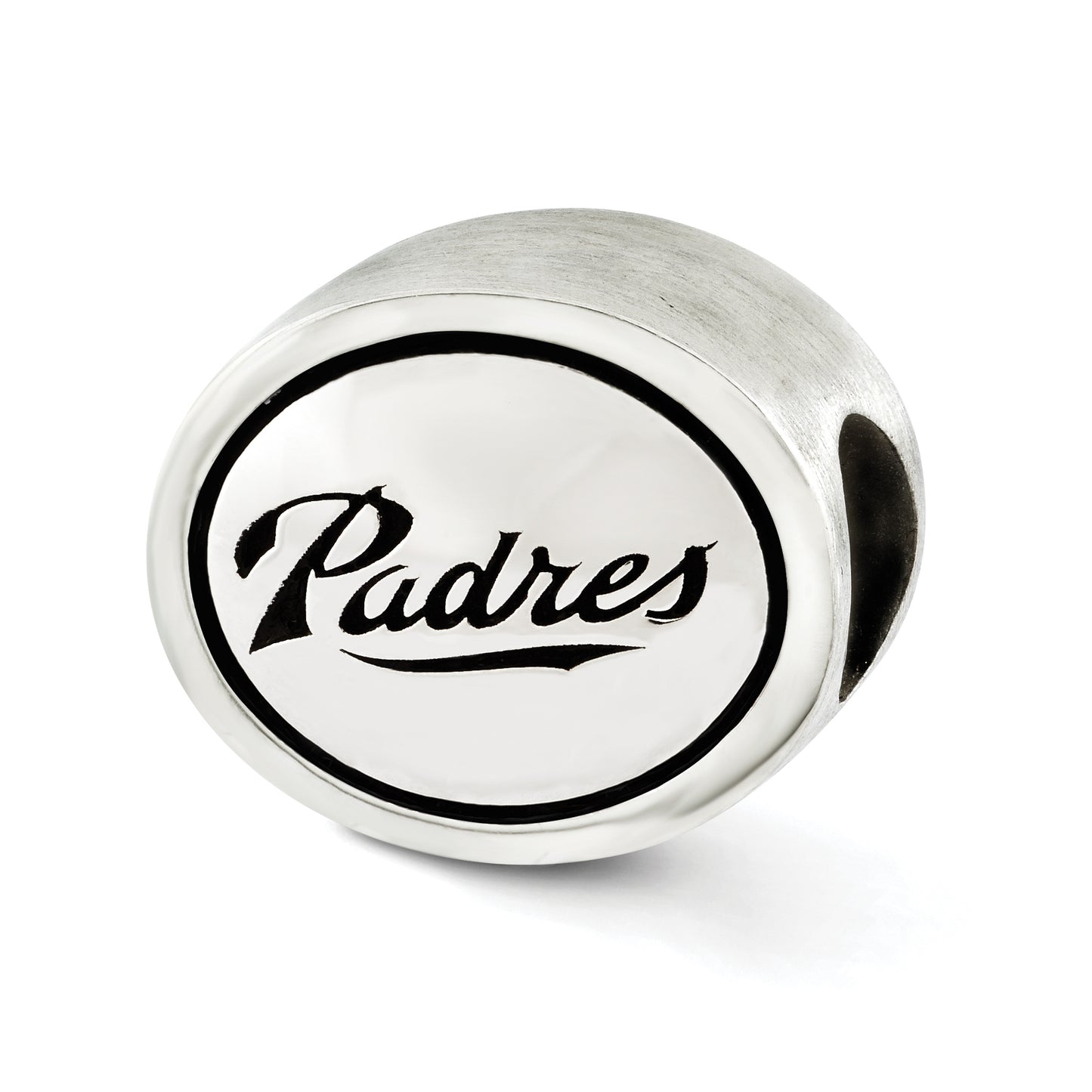 Sterling Silver MLB Siskiyou Buckle Antiqued San Diego Padres Bead