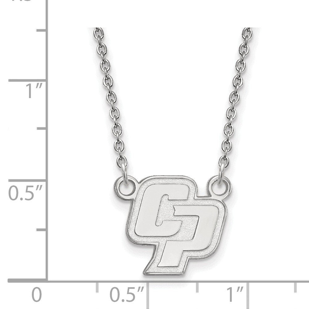 Logoart 925 Sterling Silver California Polytechnic State University Small Pendant Necklace