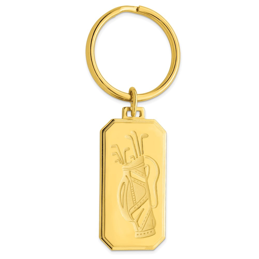 Gold-plated Kelly Waters Golf Bag Key Ring QGL8726