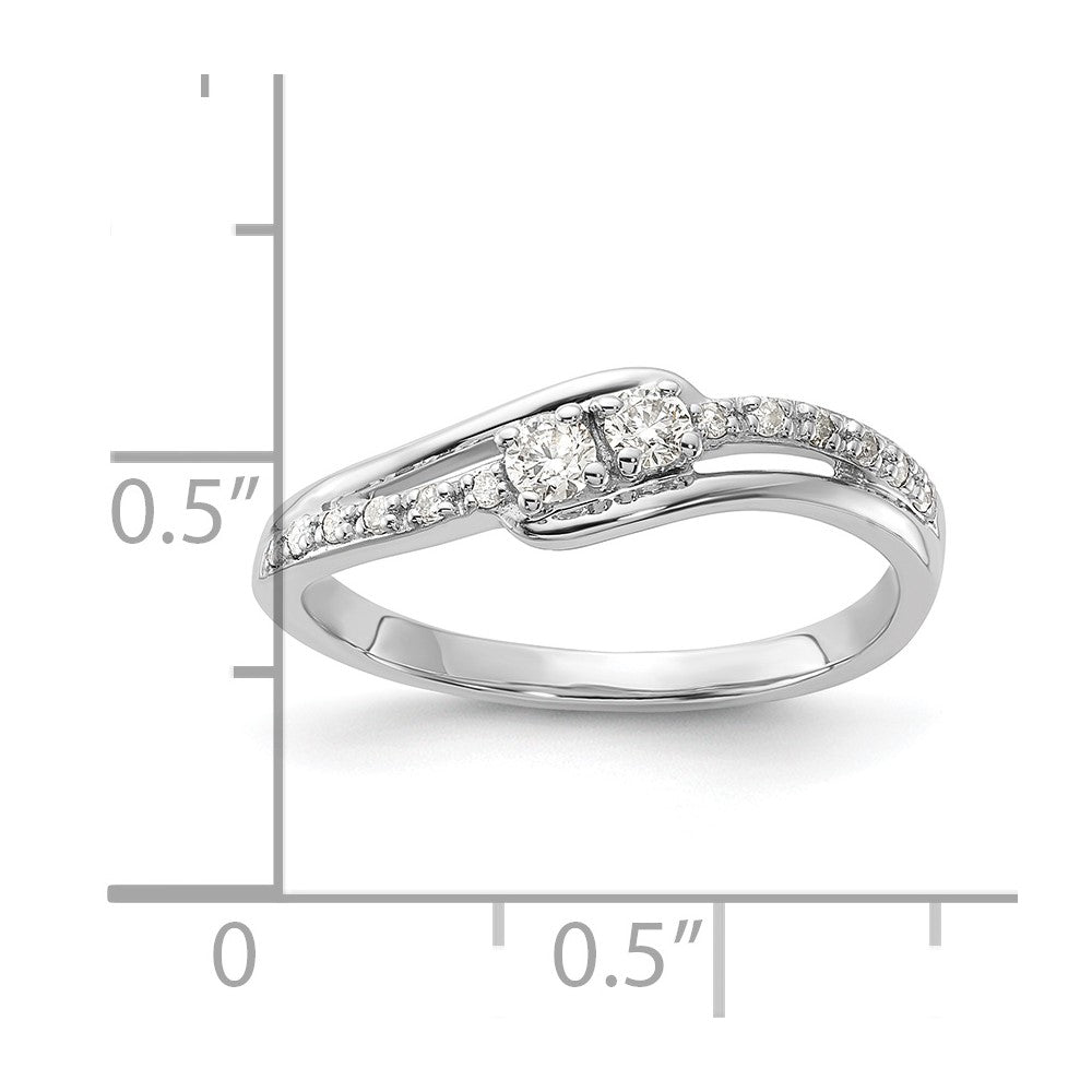 SS Curve Diamond Ring 2 - .07 RD, 12 - 200' RD DIAS - Dia:F60 Mel:S43