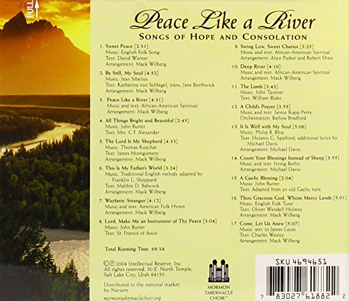 Mormon Tabernacle Choir - Peace Like a River - Music & Performance - CD