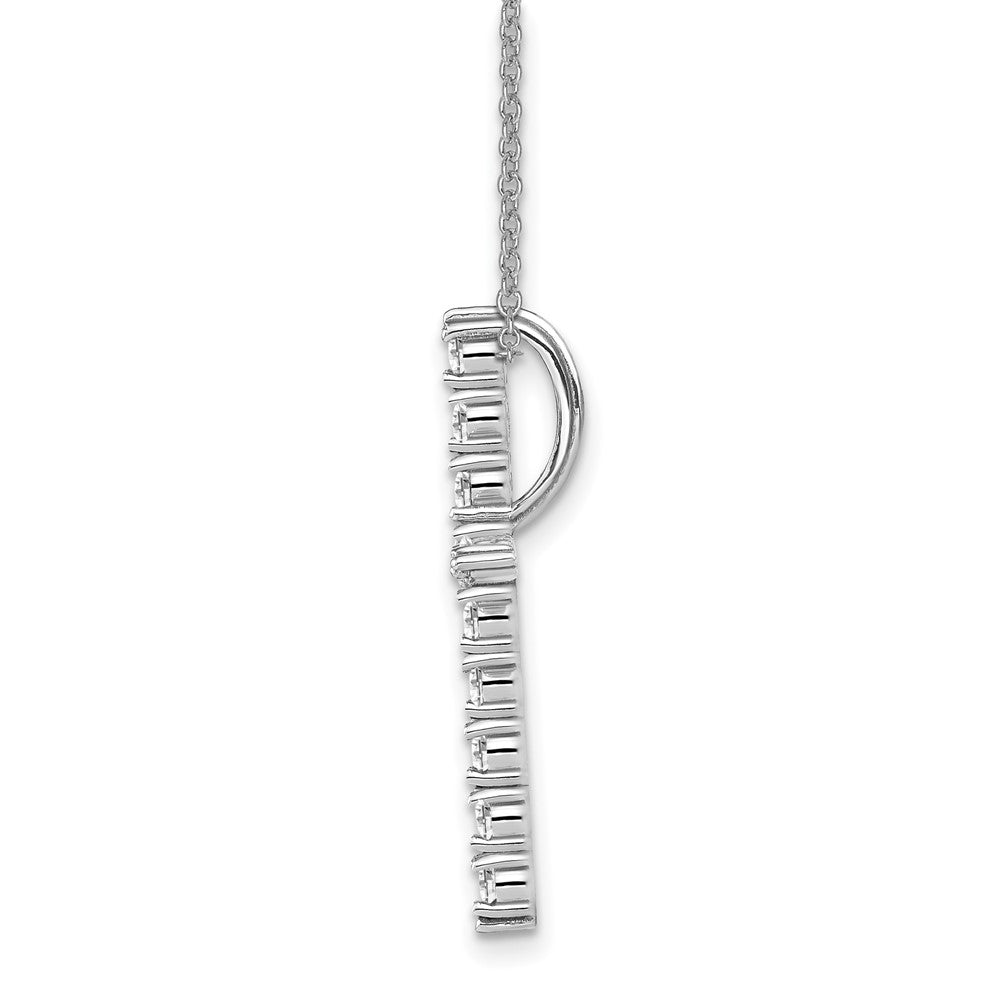 14kw .375 CTW Cross Pendant Mtg