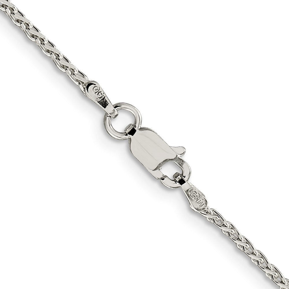 Sterling Silver 1.5mm Diamond-cut Spiga Chain 22 Inches