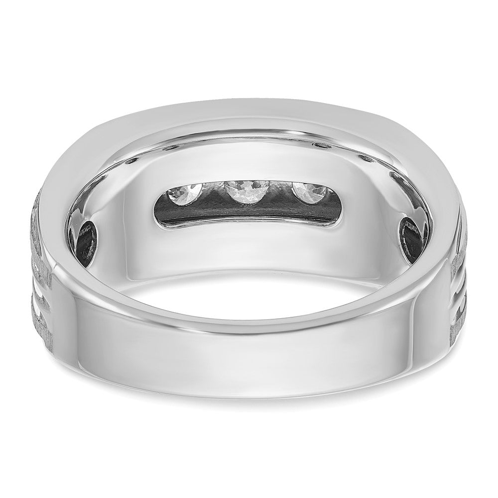IBGoodman 14k White Gold 1 carat Lab Grown Diamond VS/SI+ G+ Complete Men's Ring