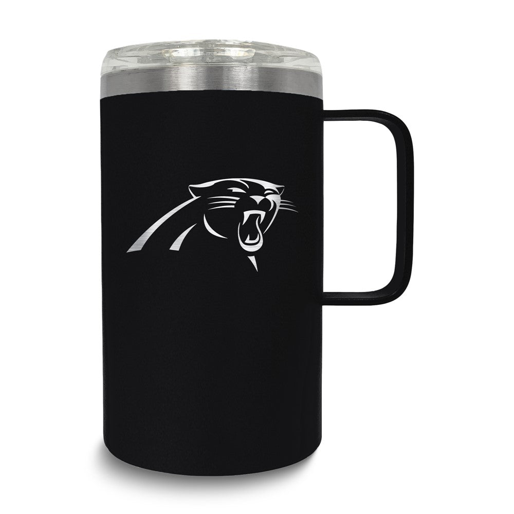 NFL Carolina Panthers Stainless Steel 18 oz. Hustle Mug with Lid
