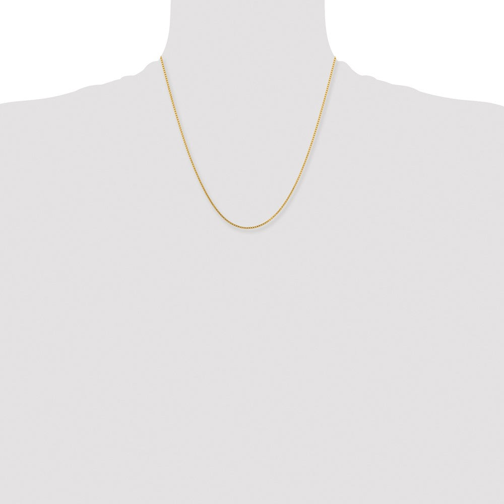 Stainless Steel Polished Yellow IP-plated 1.5mm 20in Box Chain