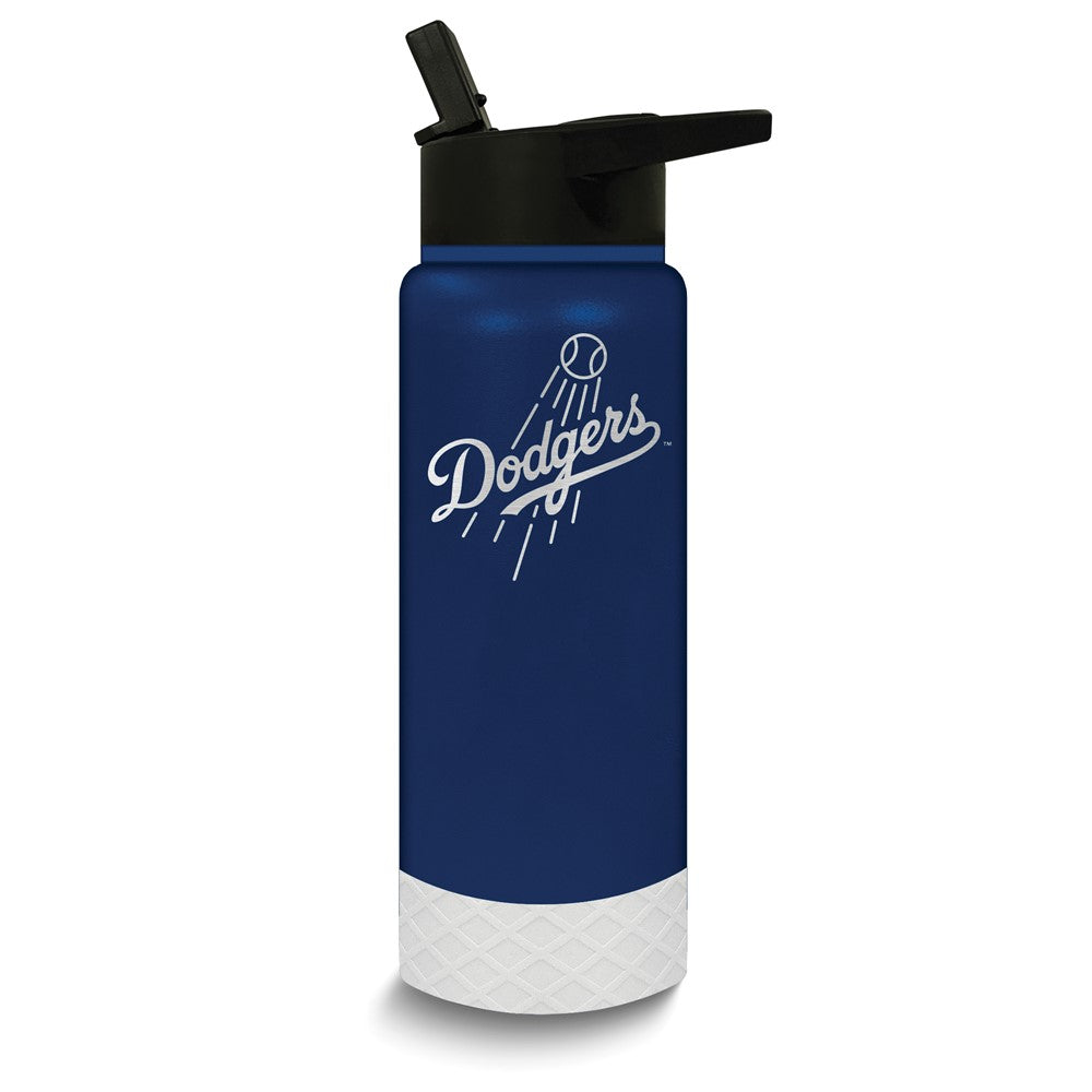 MLB Los Angeles Dodgers Stainless Steel Silicone Grip 24 oz. Water Bottle