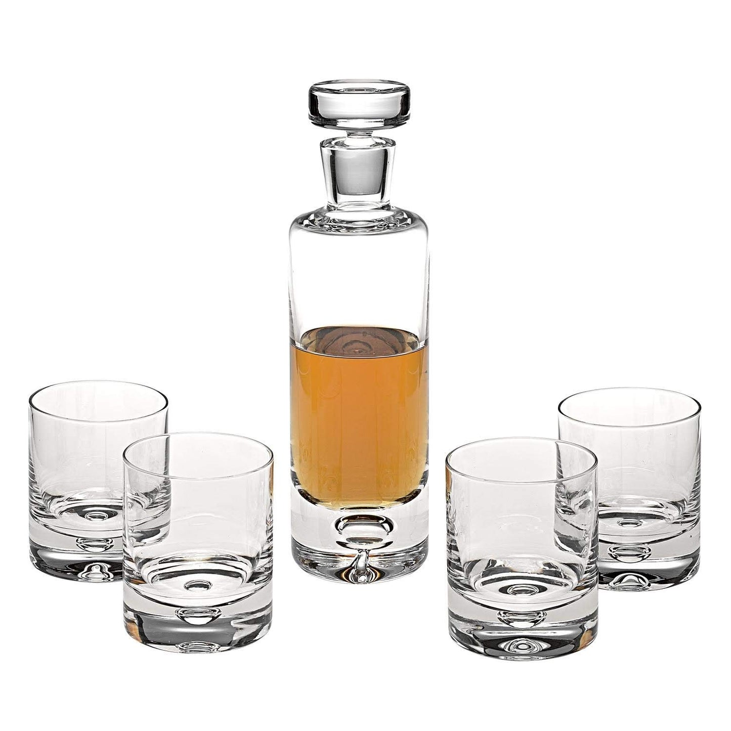 Galaxy European Mouth Blown Lead Free Crystal Decanter H11" 28 oz.
