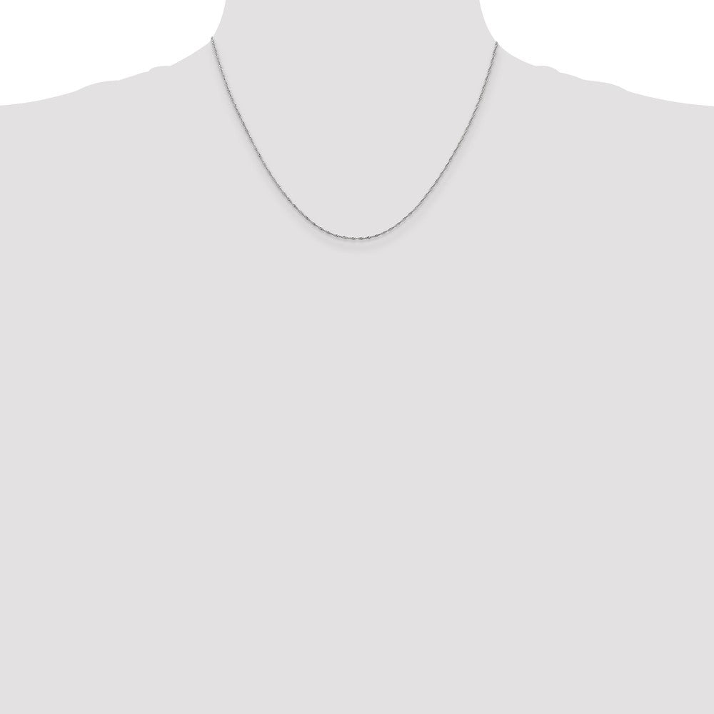 10k WG 1mm Singapore Chain