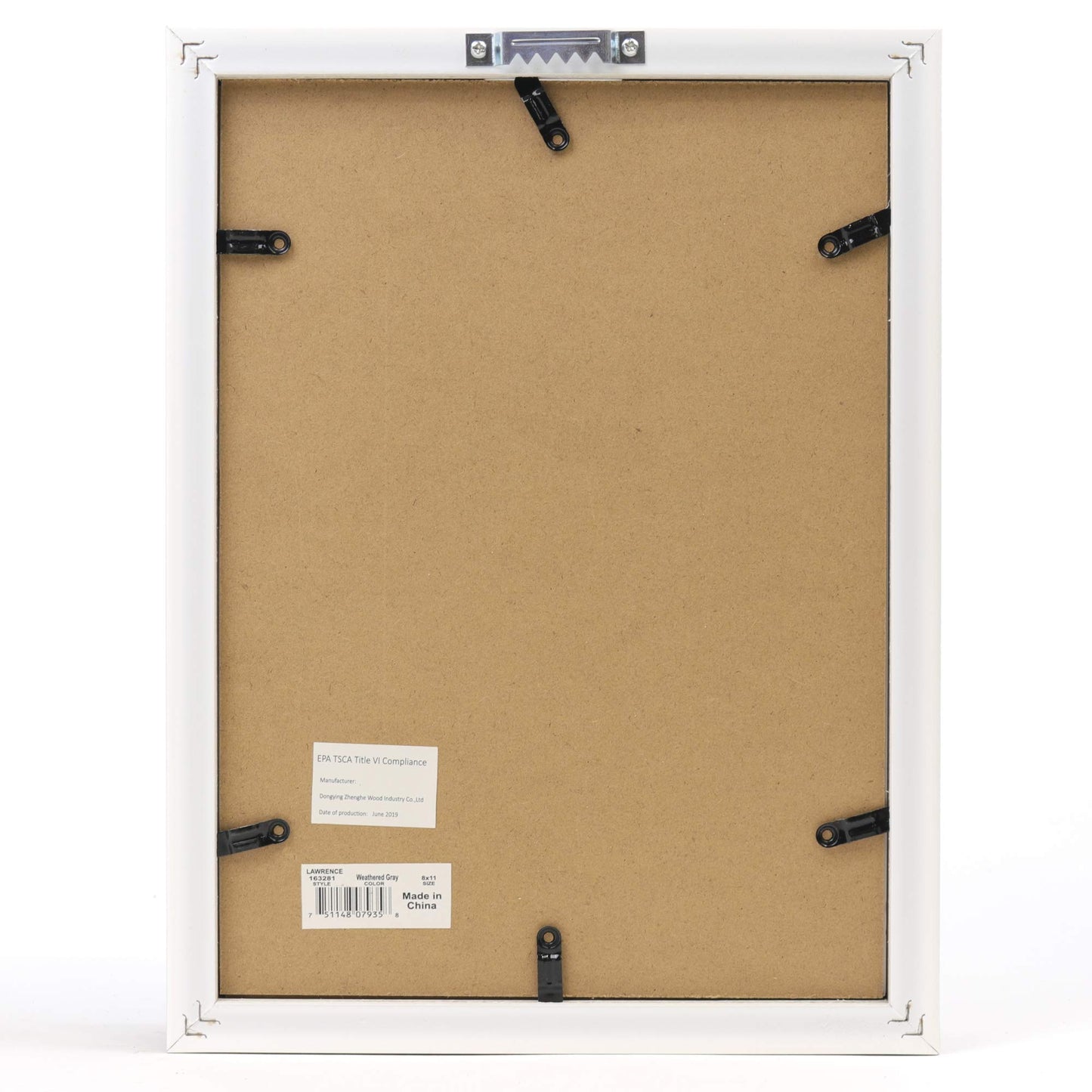 Lawrence Frames 9.2 in x 12.2 in Polystyrene Shadow Box, Off-White