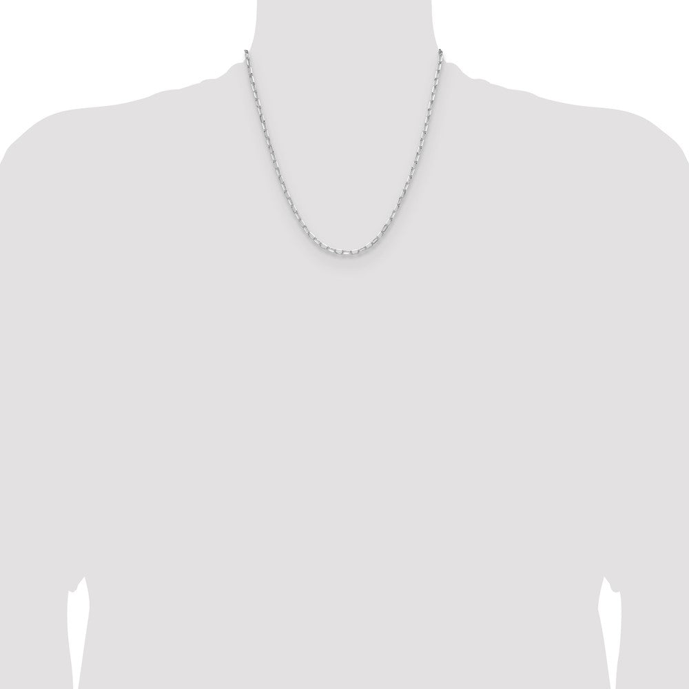 Sterling Silver Rhodium-plated 3.15mm D/C Forzantine Chain