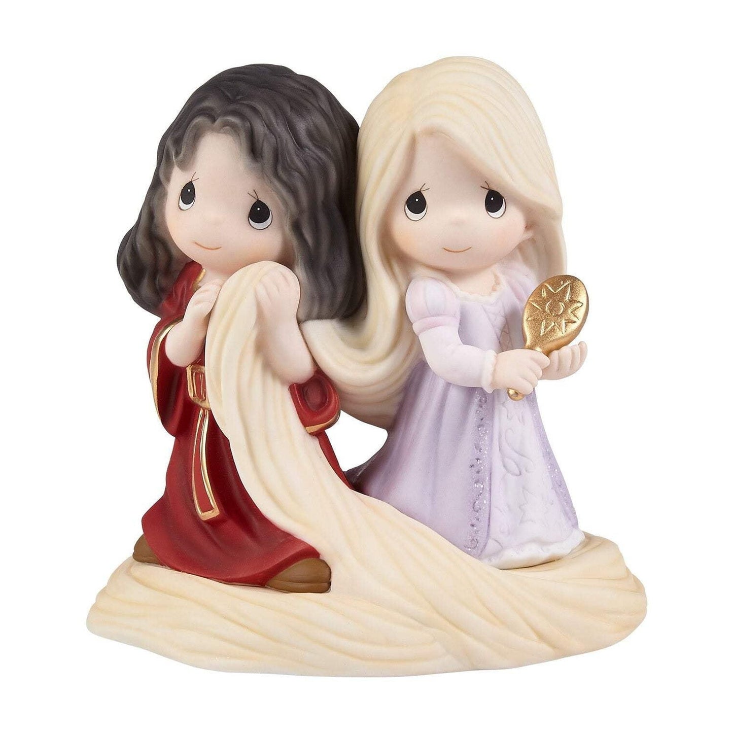 Precious Moments Disney Hand-painted Porcelain Hold On to Your Dreams Rapunzel And Mother Gothel Figurine